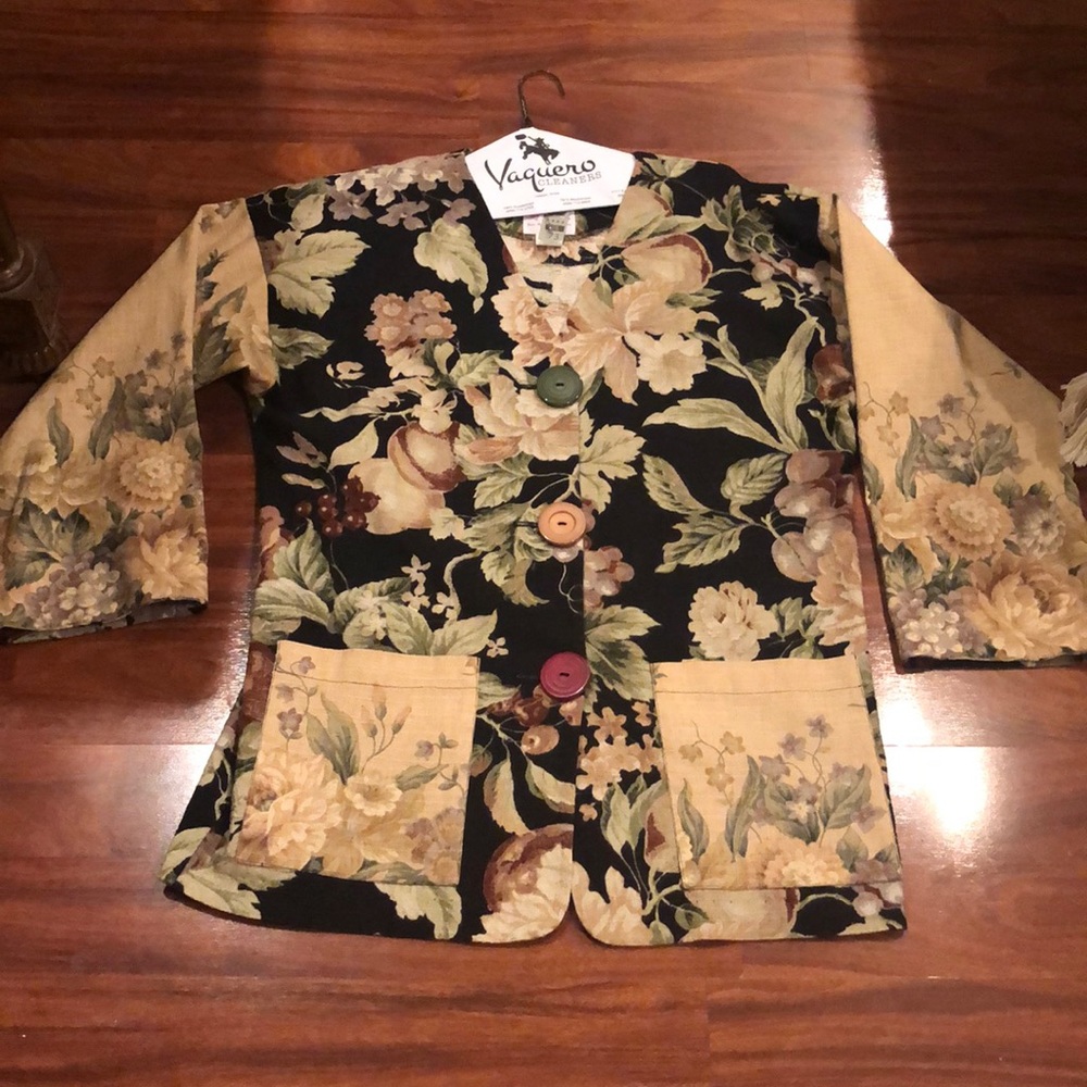SA Rose long tapestry blazer